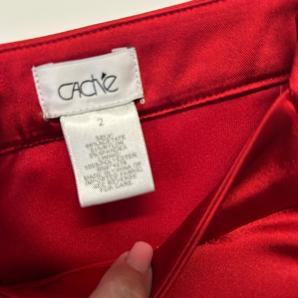 Cache Strapless Red Dress - Picture 4 of 5